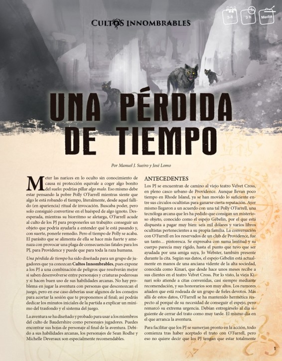 Una pérdida de tiempo - Cultos Innombrables (pdf)