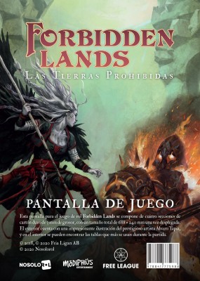 Forbidden Lands: Pantalla del DJ (pdf)