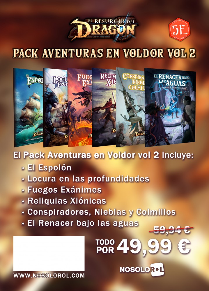 Pack de Aventuras en Voldor Vol. 1 (papel)