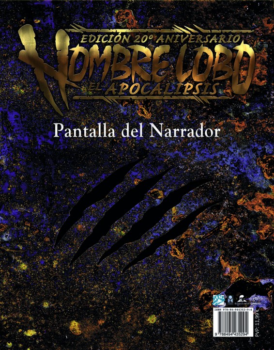 Hombre Lobo H20: Pantalla del Narrador Hombre Lobo H20: Pantalla del Narrador