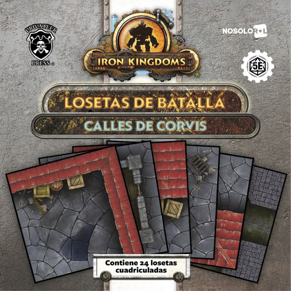 Iron Kingdoms - Losetas: Calles de Corvis