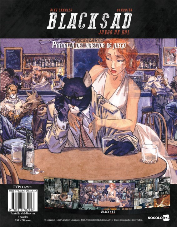 Blacksad: Pantalla del DJ (papel)