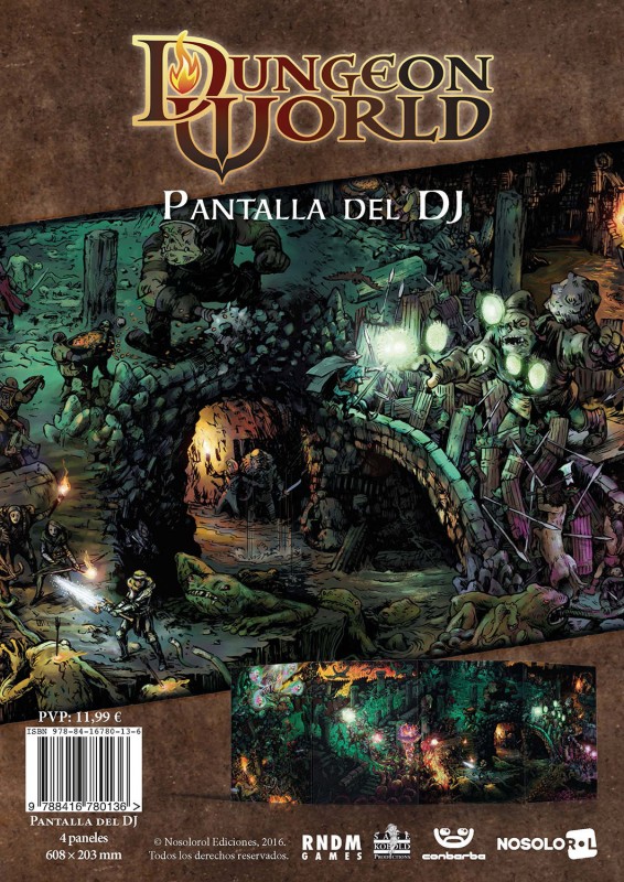 Dungeon World: Pantalla del DJ (papel)