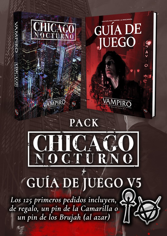 Pack Chicago Nocturno + Guía de Juego - PIN DE REGALO