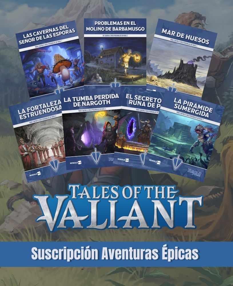 Suscripción Tales of the Valiant: Aventuras Épicas (pdf)