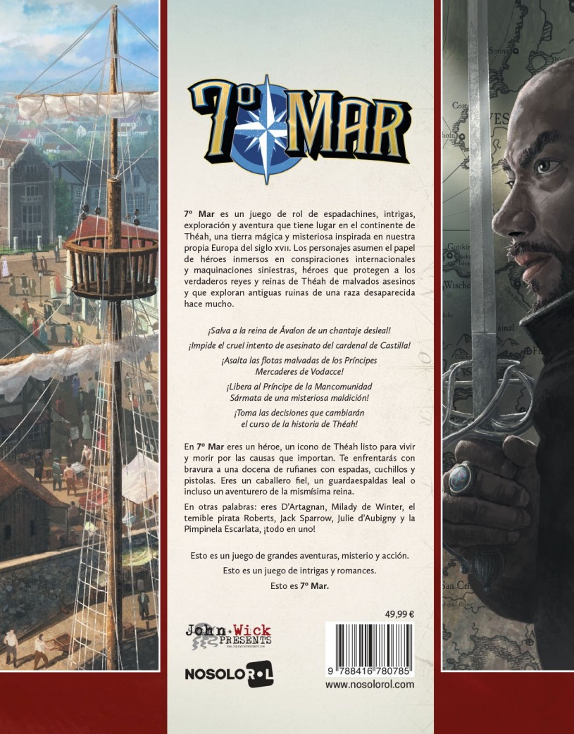 7º Mar – Libro Básico – Jeu De Rôle Nosolorol – Neuf Sous Blister (espagnol)