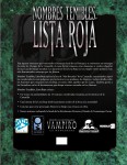 Nombres Temibles: Lista Roja (papel)