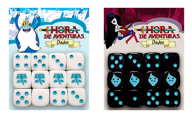 Dados Hora de Aventuras Marceline Rey Hielo Nosolorol