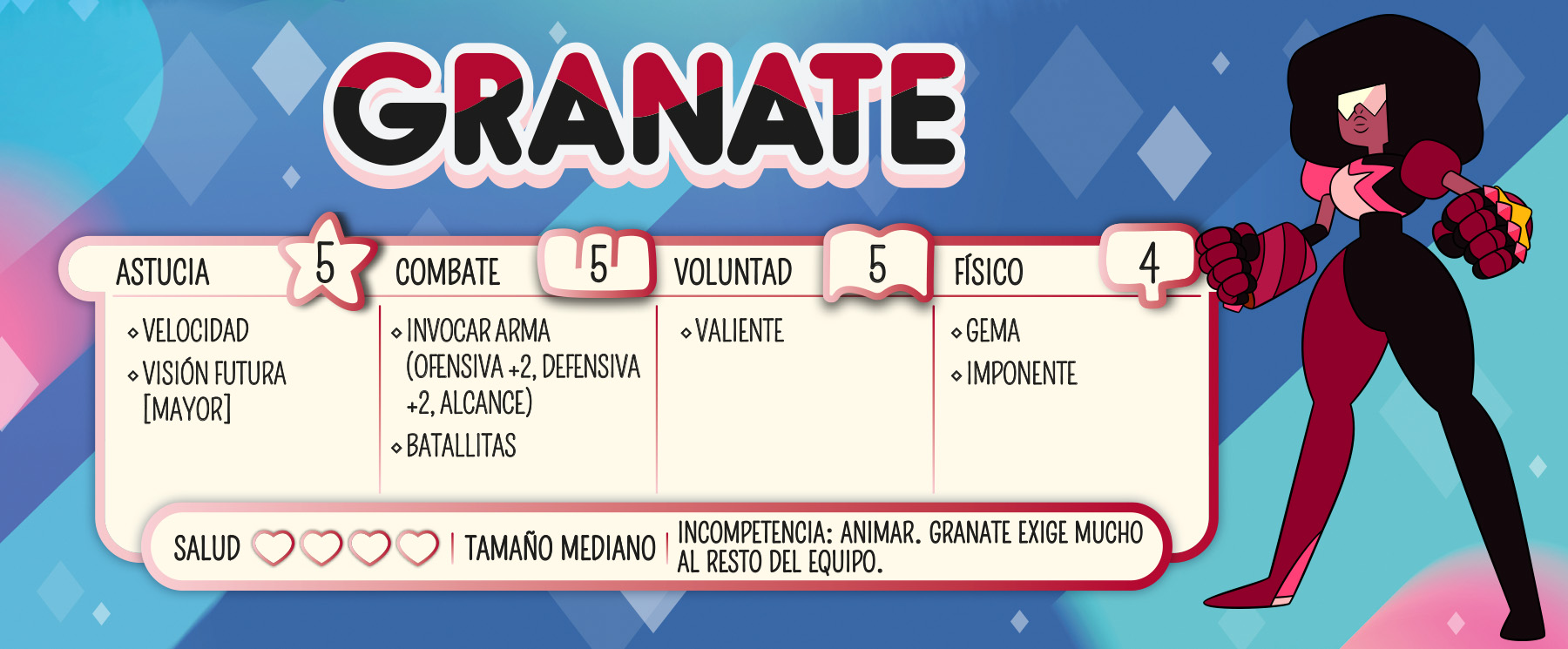 Steven Universe, Juego de Rol. Granate.