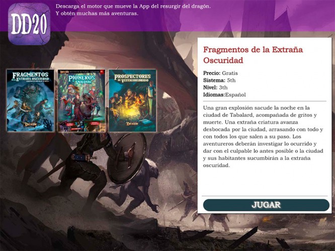 Beta cerrada de la App de El resurgir del Dragón