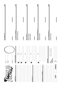 Hojas de Personaje A4