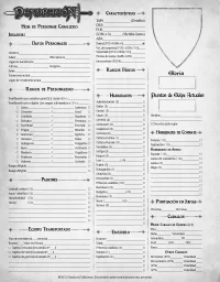 Hoja Caballero (con y sin fondo)