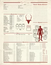 Hoja de personaje en color