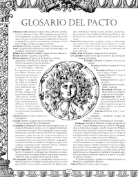 Glosario del Pacto Secreto