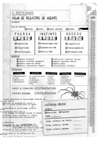 Hoja de registro de agente