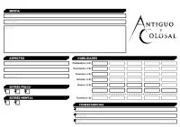 Hoja de Bestia (editable)