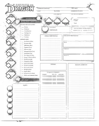 Hoja de personaje editable