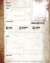 Fragmentos Hoja Editable 