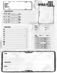 PA Hoja de personaje Editable