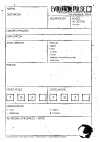 Hoja de personaje – Obscura
