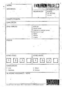 Hoja de personaje – Proxy