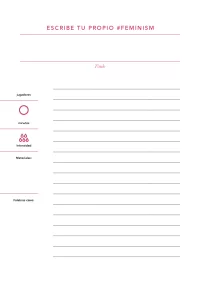 Tu propio #Feminism