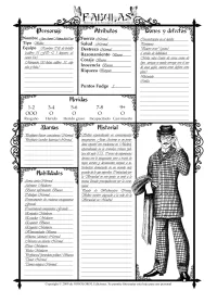 Personajes pregenerados