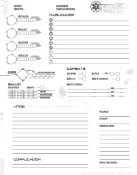 Trauma Unit - Hoja de PJ 