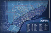 Mapa Detroit 