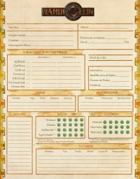 Hoja de PJ Nahui Ollin