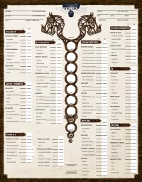 Hoja de Personaje Trudvang