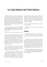Lo más básico del Fate PDF