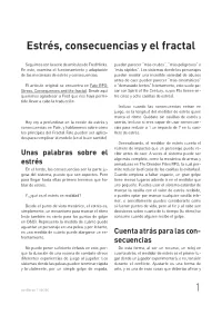 Estrés, consecuencias y fractal